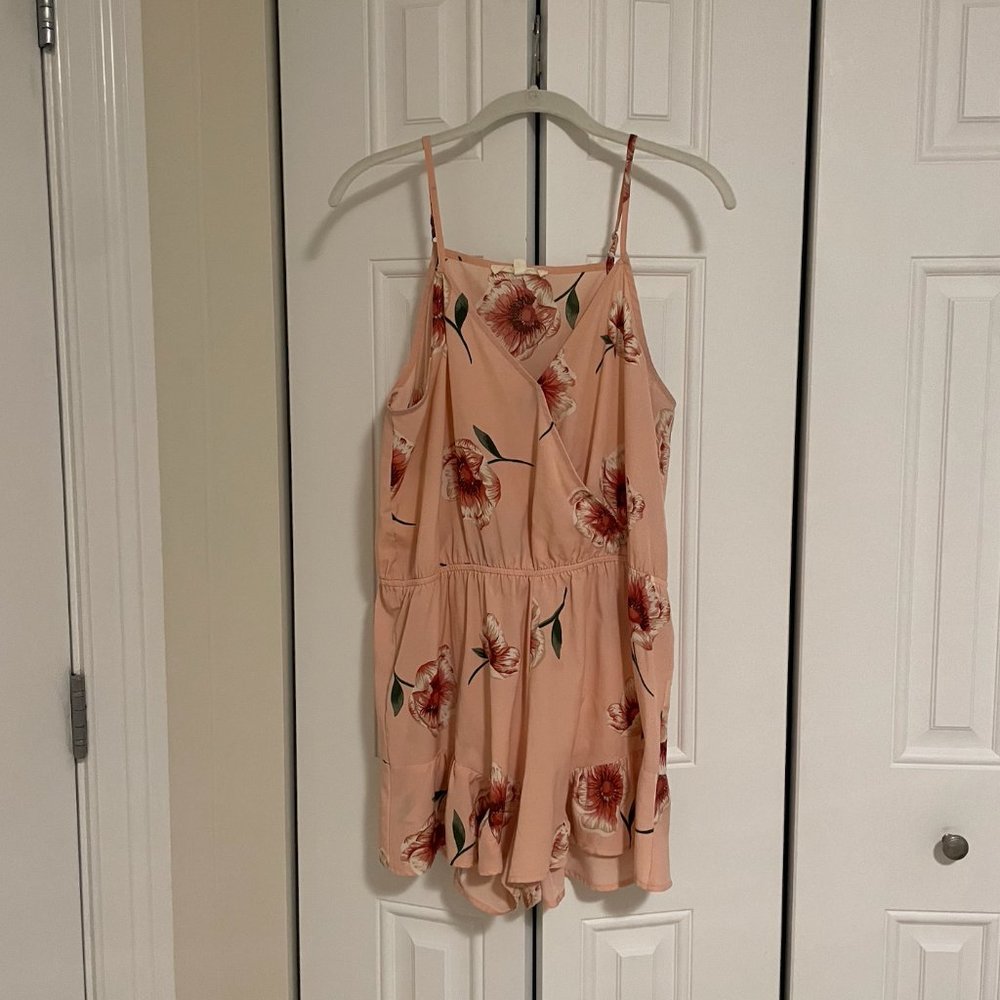 Dry Goods Peach Floral Romper